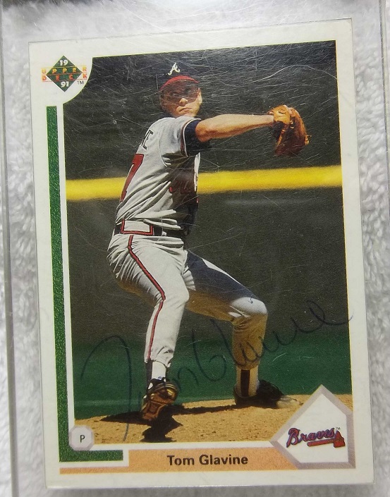 Tom Glavine 480 Autographed 1991 Upper Deck Card